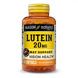 Натуральна добавка Mason Natural Lutein 20 mg, 30 капсул