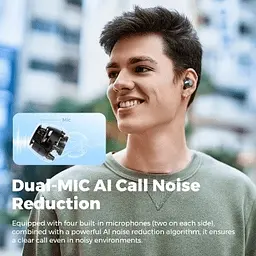 Bluetooth навушники - бездротові tws Soundpeats Clear Dots Pods cream (білі) - мініатюра 9