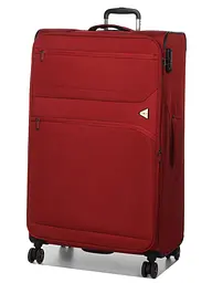 Валіза велика XL тканинна з розширенням Snowball 21504 90×54×31см 130+12л Червоний