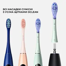 Насадки для зубної щітки Oclean Ultra Clean Brush Head for On SE Air X F1 2шт UC01 G02 Green - мініатюра 2