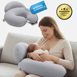 Подушка для годування Sei Design диванчик сіро-бежевий 60х70х16 см (8000036177_сірий-беж) - мініатюра 4