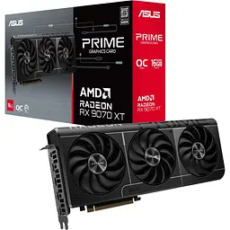 Відеокарта Asus PRIME Radeon RX 9070 XT OC Edition 16GB (PRIME-RX9070XT-O16G) UA [130194]