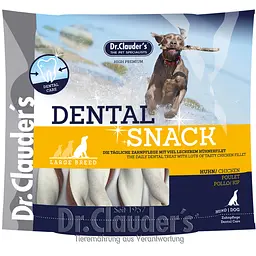 Ласощі для собак великих порід Dr.Clauder´s Dental Snack Chicken - Large Breed з куркою