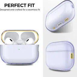 Чохол AhaStyle Transparent Case для Airpods Pro 2 Purple [133867] - мініатюра 5