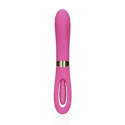 Вібратор Loveline Double Sided Flapping and G-Spot 24 см рожевий - мініатюра 2