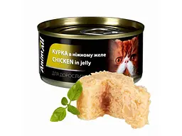 Корм для котів ANIMALL Консерва 85г Вологий курка в ніжному желе,