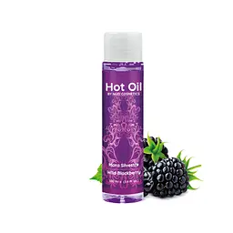 Їстівна масажна олія Nuei Hot Oil Ожина (100 мл): Зігріваючий ефект для масажу та солодких поцілунків