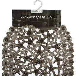 Килимок для ванної Eco Fabric Морська зірка 68х37 см прозоро-чорний (6837-008) - мініатюра 4
