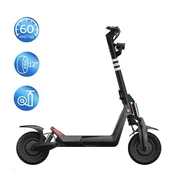 Електросамокат OKAI ES800 Panther Off-Road Black 12", 1500(3000)W, Dual Motor, 19.2Ah, 50km, 60km\h, 35%, NFC, App, 43kg (ES800-B) - мініатюра 4