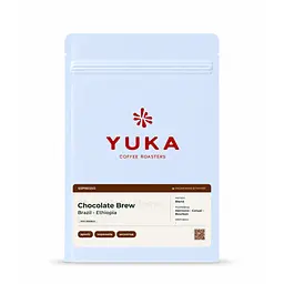 Кава в зернах Yuka Coffee Roastery Chocolate Brew суміш арабіки 250 г