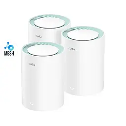 Маршрутизатор WiFi Mesh-система WiFi 5 Cudy M1300 (3-Pack) 3 штуки дводіапазонні гігабітні AC1200 (73-00511)