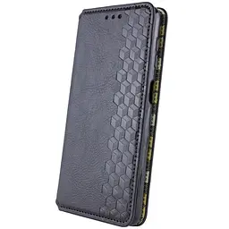 Шкіряний чохол-книжка Getman Cubic PU для Realme 11 4G Чорний - мініатюра 3