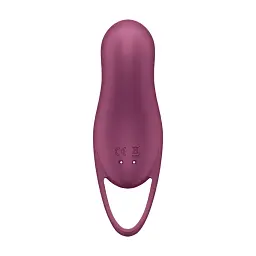 Вакуумний стимулятор клітора з вібрацією Satisfyer Pocket Pro 1 бордовий - мініатюра 5