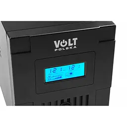 Джерело безперебійного живлення UPS Volt Polska 1500VA 2x9Ah (900/1500W) - мініатюра 4