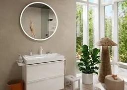 Змішувач для умивальника Hansgrohe Tecturis S EcoSmart+ без донного клапана matt white 73311700 - мініатюра 2