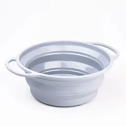 Друшляк TS Kitchen складаний силіконовий 2.6 л сірий - мініатюра 4