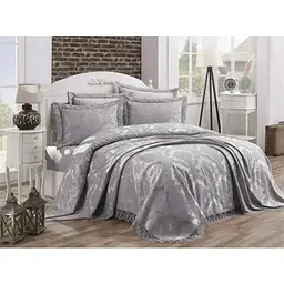 Покривало з наволочками Diana Grey 240 x 260 см Gardines pbe0051071