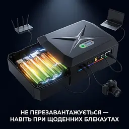ДБЖ Somo 100Вт 20800мАг — безперебійне живлення роутера, ONU і ноутбука з виходом 19В та PoE - мініатюра 10