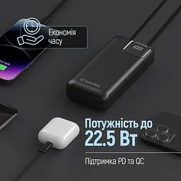 Універсальна мобільна батарея ColorWay Optimal Power 20000mAh Чорний (CW-PB200LPB5BK-PDD) - мініатюра 9