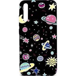 Чохол-накладка Toto Cartoon Soft Silicone TPU Case Xiaomi Mi 9 SE B21 Space Planets Black - мініатюра 2
