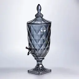 Лимонадниця з краном скляна Yiwu 3 л HP-19-305 Сіра