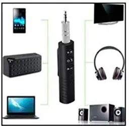 Безпровідний аудіо адаптер Wireless BT-450 Receiver Bluetooth 5.0 автомобільний AUX 3.5mm приймач для навушників, колонок та магнітоли - мініатюра 7
