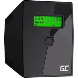 ДБЖ/Безперебійник Green Cell UPS 600VA/360W (UPS01LCD)
