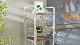 Етажерка 4/34 Ferrum-decor Серії Коннект 120x34x28 сірий ДСП Дуб Сонома Трюфель 16мм (FRD-104287) - мініатюра 3