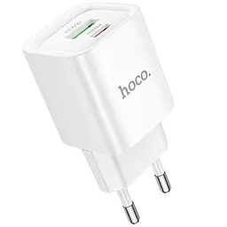 МЗП Hoco C147A PD20W+QC3.0 (1USB-A/1C) White - мініатюра 4