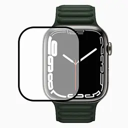 Полімерна плівка 3D (full glue) (тех.пак) для Apple Watch Series 7/8/9 41mm Чорний