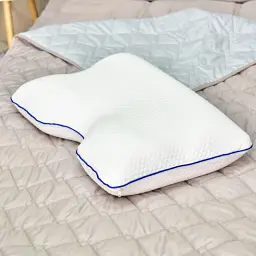 Подушка ортопедична Memory Foam Ideia контурна з ефектом пам'яті, з наволочкою на блискавці 58х42х13 см - мініатюра 4