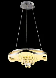 Світлодіодна люстра Splendid Ray C305/1+1 LED (CH) з кришталем, біло-золота, 40 Вт - мініатюра 5