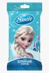 Серветка SMILE волога "Frozen" MIX WHITE, 15шт.