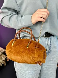 Сумочка у вигляді тваринки котика M 18434 , 1 відділення, ланцюжок на плече - мініатюра 7