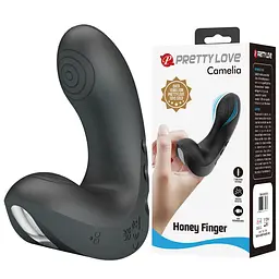Вібратор Pretty Love Camelia Honey Finger 9.6 см (чорний) - мініатюра 23