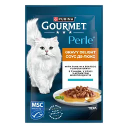 Набір вологого корму для котів Gourmet Perle Duo Мікс 8 шт. + Gourmet Perle Duo Мікс 4 шт. 1.02 кг (12 шт. х 85 г) - мініатюра 3