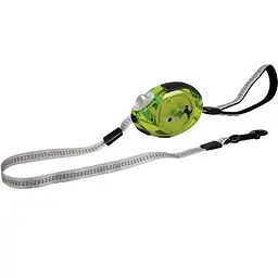 Flamingo Dogx2GO Belt Glassy S повідок рулетка для собак до 12кг світловідбиваюча стрічка 2м (SP513279)