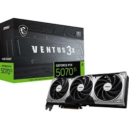 Відеокарта MSI GeForce RTX 5070 Ti 16 ГБ Ventus 3X PZ OC чорна (912-v531-673) EU [174856]