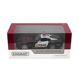 Металева інерційна легкова модель SRT Viper GTS Police 2013 5", відкриваються двері - мініатюра 2