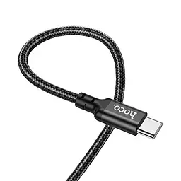 Зарядний кабель швидкого заряджання Hoco X14 Double speed на 60W з роз'ємом Type-c to Type-c чорний - мініатюра 4