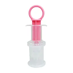 Дитячий шприц-дозатор для ліків Mega Zayka MGZ-0719(Pink) із мірним стаканчиком - мініатюра 2