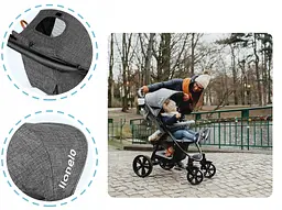 Прогулянкова коляска Lionelo Annet Plus Stone Caramel - мініатюра 10