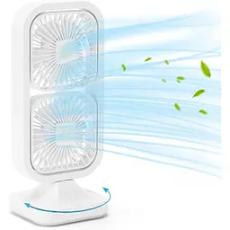 Портативний настільний безшумний вентилятор TONIFAY Tower Oscillating 3 швидкості, обертанням на 180°