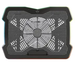 Підставка для ноутбука до 17" Trust GXT 1126 Aura, Black, 1x20 см вентилятор, RGB підсвічування, металеве сітчасте верхнє покриття, 421х312х26 мм, 1 кг (24192) - мініатюра 2