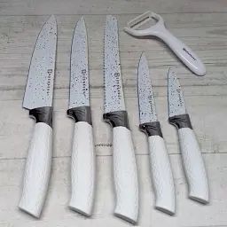 Набір кухонних ножів 7 предметів з підставкою Edenberg EB-5103 - мініатюра 3