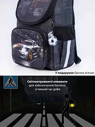 Ортопедичний шкільний рюкзак (ранець) School Standard для хлопчика 570 гр 14,5 літрів Темно-сірий - мініатюра 7