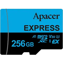 Карта пам'яті Apacer microSDXC 256GB Class 10 UHS-I U3 V30 A1 (AP256GMCEXG3X17-RA) [150032]