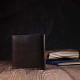 Чоловічий гаманець із глянсової натуральної шкіри GRANDE PELLE 16814 коричневий - мініатюра 8