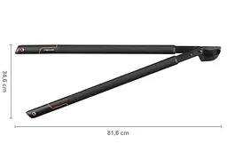 Великий площинний сучкоріз Fiskars з загнутими лезами SingleStep (L) L38 112460 (1001426) - мініатюра 2