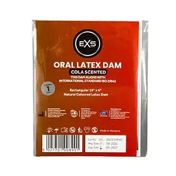 Серветка EXS Латексна для орального сексу Oral Latex Dam Cola Scented з ароматом коли